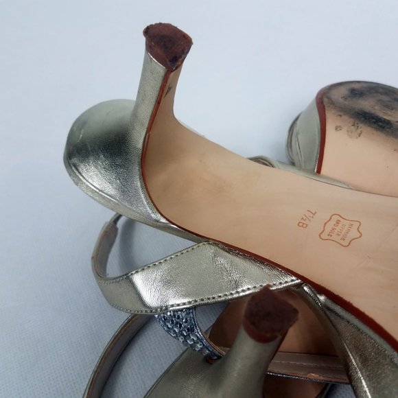 Caparros Women's Open Toe Sling Back Heels Pumps Shoes - Picture 7 of 8